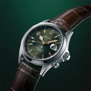 【SEIKO 精工】PROSPEX Land 機械錶-軍綠 39.5mm 母親節 送禮 禮物(SPB121J1 6R35-00E0G)