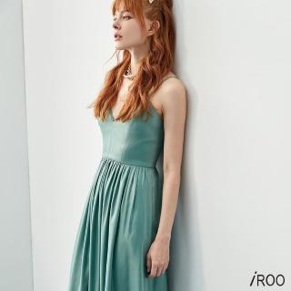 【iROO】光澤感貝殼領型小禮服