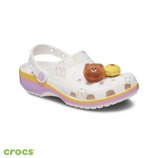 【Crocs官方直營】中性鞋 LineFriends聯名 經典克駱格 洞洞鞋(209480-100)