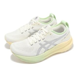 【asics 亞瑟士】慢跑鞋 GEL-Kayano 31 Lite-Show CN 女鞋 綠銀 夜光 支撐 運動鞋 亞瑟士(1012B877100)