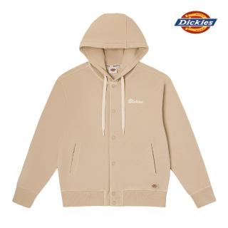 【Dickies】男款愛爾蘭白胸前簡約刺繡Logo設計休閒連帽外套｜DK0A887XF95