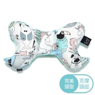 【La Millou】天使枕(LA MILLOU FAMILY II-粉嫩糖果綠-推車汽座枕寶寶護頸枕)
