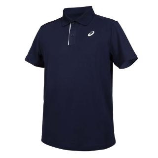 【asics 亞瑟士】男短袖POLO衫-吸濕排汗 運動 上衣 休閒(2041A340-400)