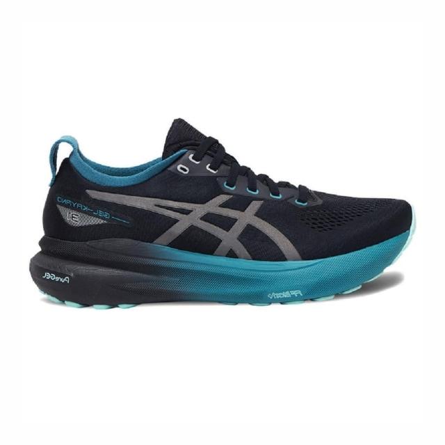 【asics 亞瑟士】Gel-kayano 31 Lite-show 男 慢跑鞋 夜光限定 黑藍(1011C100-001)