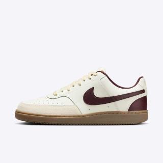 【NIKE 耐吉】Court Vision LO 男 運動休閒鞋 低筒 舒適 穿搭 米白 酒紅(HV2530-101)