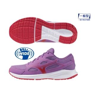 【MIZUNO 美津濃】慢跑鞋 男鞋 女鞋 運動鞋 緩震 寬楦 MAXIMIZER 紫 K1GA240171