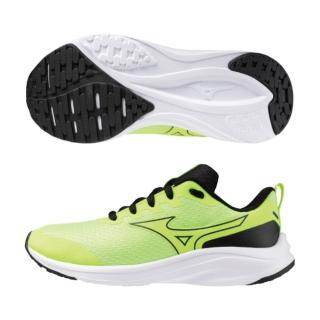 【MIZUNO 美津濃】慢跑鞋 女鞋 大童 運動鞋 緩震 ESPERUNZER 黃綠 K1GC234453