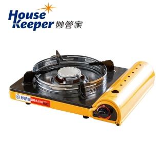 【妙管家】薄型磁吸式防風瓦斯爐/卡式爐 K801(戶外休閒爐 露營單口爐 便攜燒烤爐)