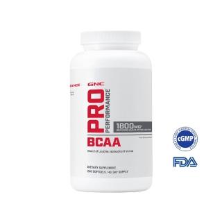 【GNC 健安喜】支鏈胺基酸 1800 240 膠囊食品 240粒/瓶(續航最佳幫手/人體必需胺基酸)