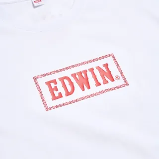 【EDWIN】女裝 白沙屯媽祖保庇短袖T恤(白色)