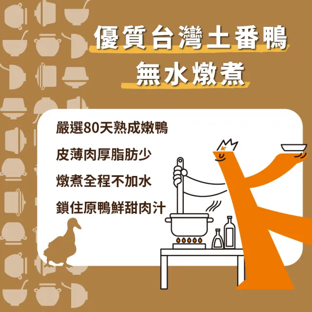 【KKLife】胡椒鴨一盒免運組(1400g/盒;火鍋.年菜.手路菜.土番鴨.一鴨雙吃)