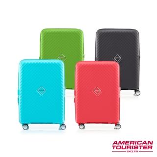 【AMERICAN TOURISTER 美國旅行者】24吋 SQUASEM 可擴充大容量防盜拉鍊輕量PP避震輪行李箱(多色可選)