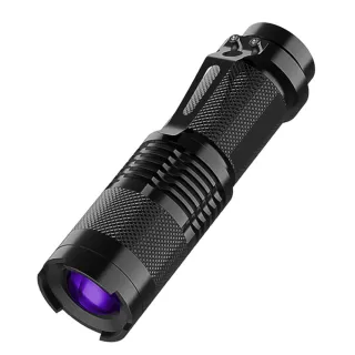 【驗鈔神器】365nm紫外線LED手電筒(驗鈔筆 防偽 螢光劑檢測 紫光燈 UV燈)