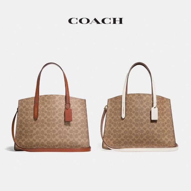 【COACH】蔻馳官方直營 CHARLIE CARRYALL經典Logo手提包-2色可選(31210)