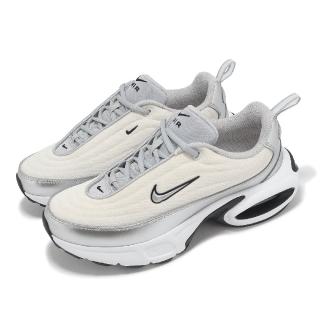 【NIKE 耐吉】休閒鞋 Wmns Air Max Portal SE 女鞋 米白 銀 厚底 增高 氣墊 運動鞋(HM0256-001)