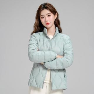 【巴黎精品】現貨出清 不退換 真羽絨90%鴨絨輕羽絨外套羽絨衣夾克(立領保暖短款修身女外套6色a1hd5)