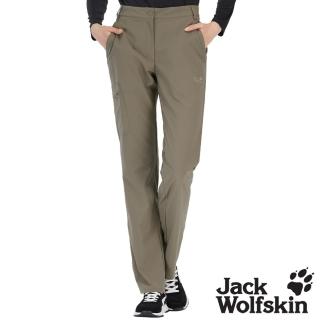 【Jack wolfskin 飛狼】女 多口袋快乾休閒長褲 登山褲(棕卡)