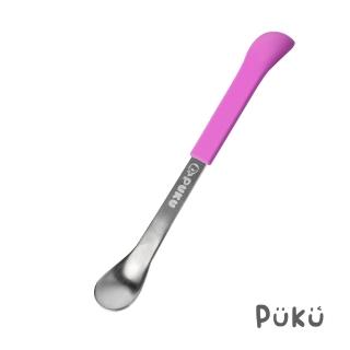 【PUKU 藍色企鵝】2in1幼兒湯匙(葡萄紫)