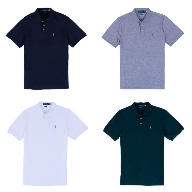 【RALPH LAUREN】POLO RL 經典版型彩色小馬刺繡100%棉 polo衫(polo RL 多色選擇)