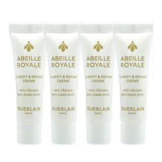 【Guerlain 嬌蘭】皇家蜂王乳淨亮修護蜜霜/白霜3ml*4(國際航空版)