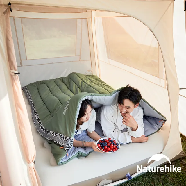 【Naturehike】L150質感圖騰透氣可拼接機洗信封睡袋 MSD05(台灣總代理公司貨)