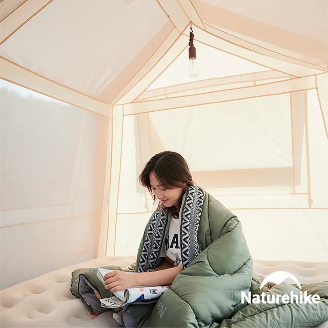 【Naturehike】L150質感圖騰透氣可拼接機洗信封睡袋 MSD05(台灣總代理公司貨)