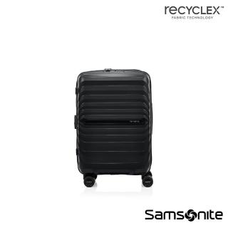 【Samsonite 新秀麗】20吋 OCTOLITE NEO 可擴充大容量防盜拉鍊輕量PP耐衝擊行李箱/水漾箱/登機箱(黑)