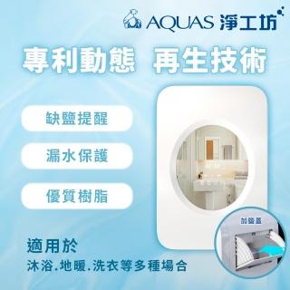 【AQUAS 淨工坊】AQ-S30智慧衛浴軟水機(缺鹽提醒/漏水保護/優質樹脂)