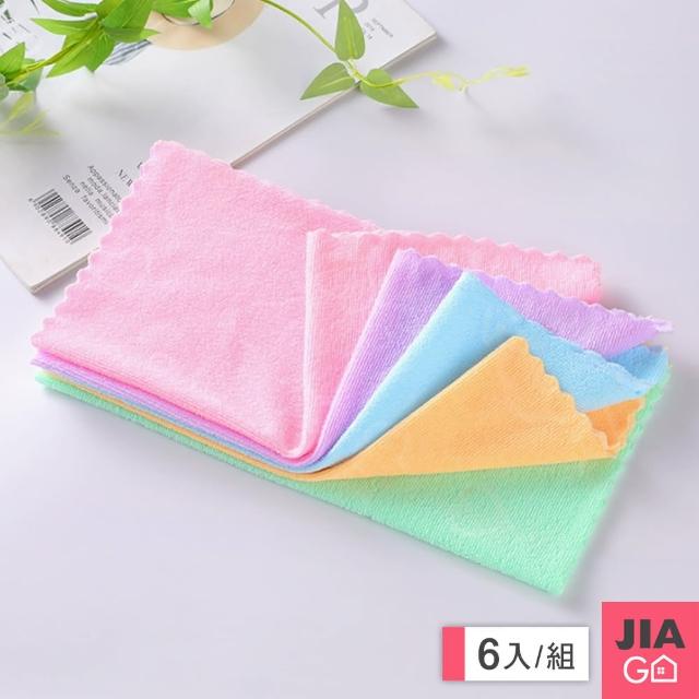 【JIAGO】細纖維彩虹抹布30x30cm(6入)