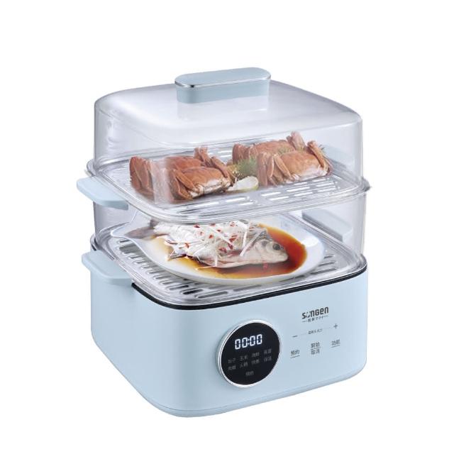 【SONGEN 松井】多功能雙層智慧型蒸煮鍋/電火鍋/電蒸鍋/美食鍋/料理鍋/奶瓶消毒鍋(SG-1023MS)