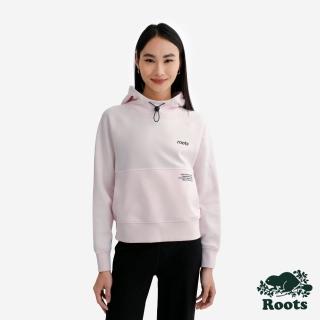 【Roots】Roots女裝- ACTIVE INTERLOCK 連帽上衣(珍珠粉)