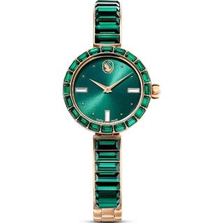【SWAROVSKI 施華洛世奇】Matrix Bangle 綠精靈時尚錶 女錶-25mm綠(5690808)