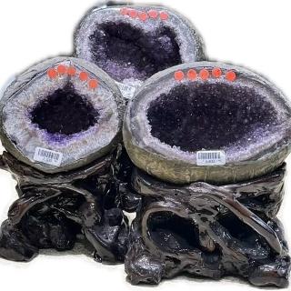 【菲鈮歐】開運招財天然烏拉圭紫晶洞 2.5-4.5kg 隨機出貨(2.5-4.5kg 隨機出貨)
