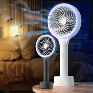 【Kolim】立式手持旋風吸蚊拍 USB充電式捕蚊拍+捕蚊燈二合一 電蚊拍 滅蚊拍 捕蚊拍 滅蚊器 補蚊拍 新年禮物