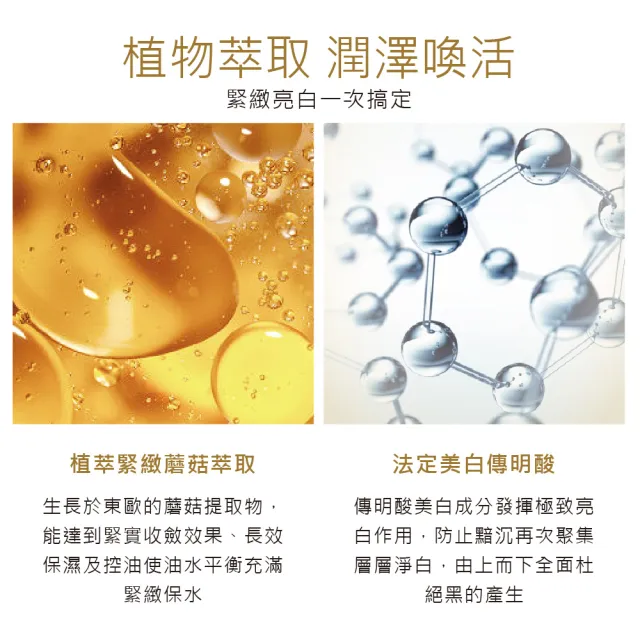 【FORTE】台塑生醫奢寵金萃緊緻亮白雙效面膜暢銷3入組(共15片)