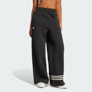 【adidas 愛迪達】長褲 女 運動褲 三葉草 NEUCL TRACKPANT 黑 JI8516