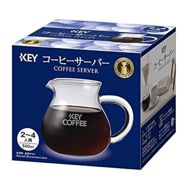 【KEY COFFEE】KEY耐熱攪拌玻璃咖啡壺500ml