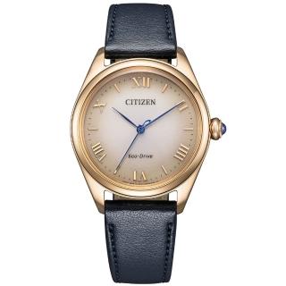 【CITIZEN 星辰】L系列光動能皮帶腕錶EM1143-14Z 新年 推薦 禮物(EM1143-14Z)