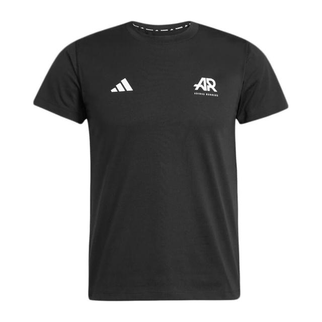 【adidas 愛迪達】OTR AR Tee UNI 男女 T恤 短袖上衣 運動上衣 慢跑 黑(JC7366)