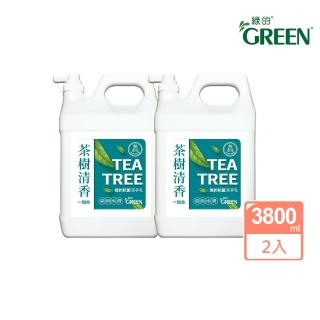 【Green 綠的】抗菌潔手乳加侖桶 茶樹清香3800mlX2入組(洗手乳)