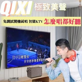 【QIXI】極致美聲卡拉OK(雙麥克風三合一K歌音響 支援所有手機 品質保證)