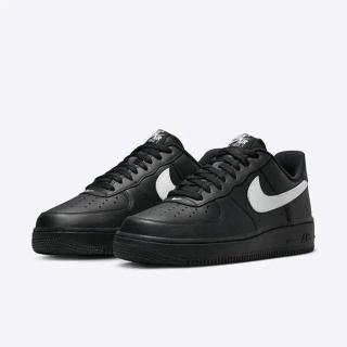【NIKE 耐吉】Air Force 1 07 男 休閒鞋 經典 AF1 白勾 低筒 舒適 黑白(FZ0627-010)