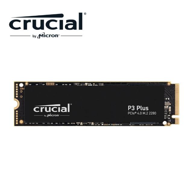 【Crucial 美光】P3 Plus 2TB M.2 2280 PCIe 4.0 ssd固態硬碟  讀 5000M/寫 4200M(T2000P3PSSD8)