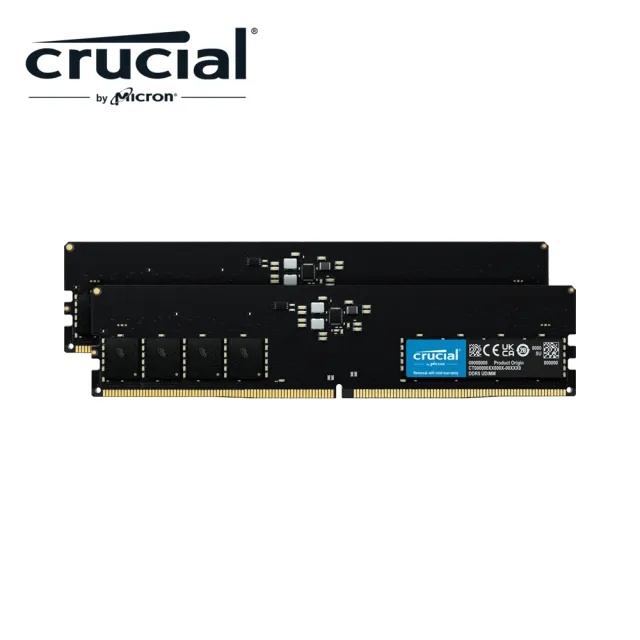 Crucial 美光】DDR5 5600 64GB(32GB x2 桌上型記憶體CT2K32G56C46U5