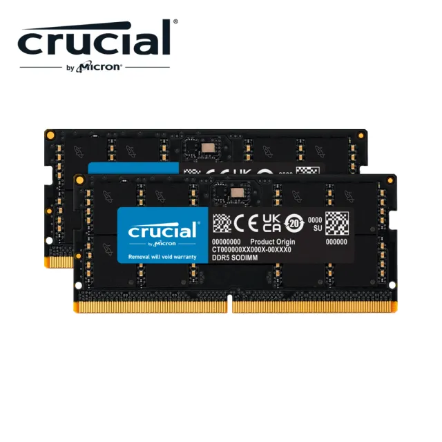Crucial 美光】DDR5 5600 64GB(32GB x2筆電記憶體CT2K32G56C46S5 Crucial 美光】DDR5 5600 64GB(32GB x2筆電記憶體CT2K32G56C46S5