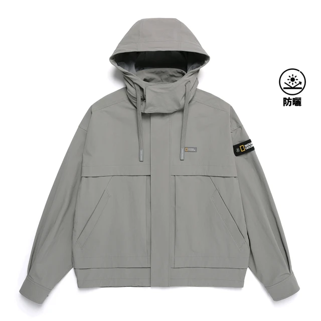 Hush Puppies 男裝 外套 素色品牌英文防潑水刺繡