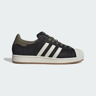 【adidas 愛迪達】SUPERSTAR II 運動休閒鞋(JI0136 男鞋 ORIGINALS經典休閒鞋 貝殼鞋 磨砂皮革鞋面 黑色系)
