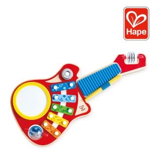 【德國Hape】六合一酷炫吉他樂隊(樂器玩具/木製玩具/啟蒙玩具)
