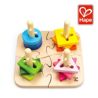 【德國Hape】幾何分類拼圖(兒童積木/大積木/學習積木/遊戲拼圖/啟蒙玩具)