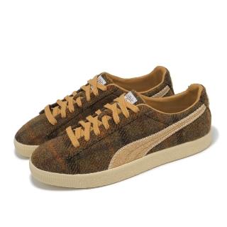 【PUMA】休閒鞋 Clyde Harris Tweed 男鞋 女鞋 紅棕 橘 羊毛 毛呢 復古 板鞋(398512-02)